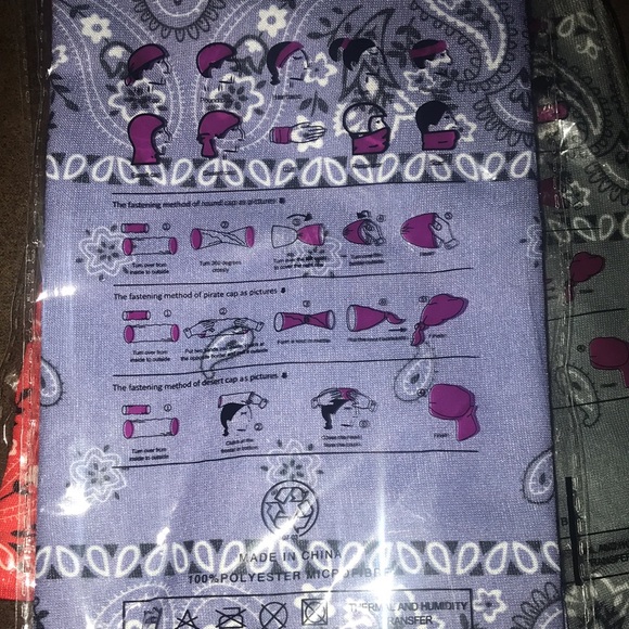 New Bandanas available in various colors choose yours at checkout - Picture 4 of 4